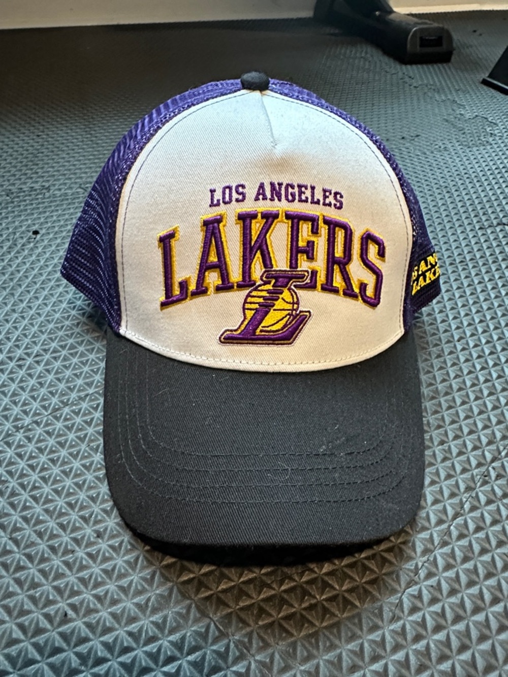 Los Angeles Lakers Youth Trucker Hat - Purple/White/Black